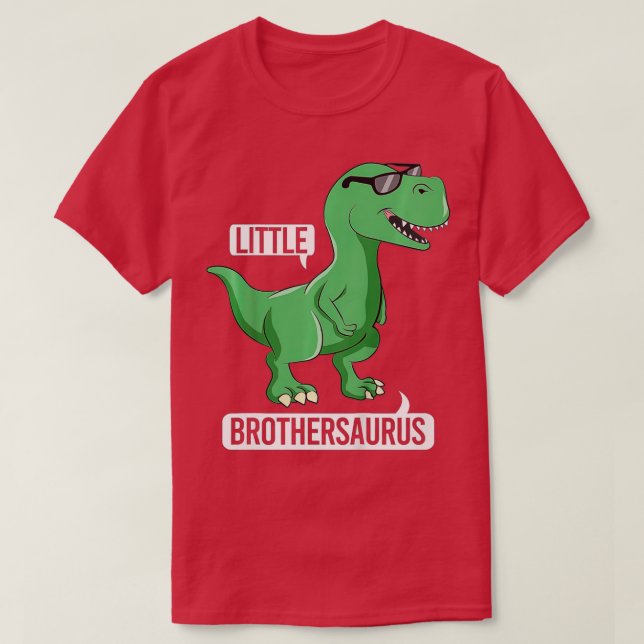 Camiseta Niños Pequeños Hermanos Rex Niño Dinosaurio (Diseño del anverso)
