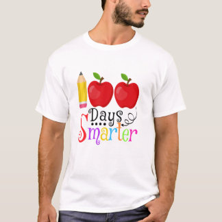 Camiseta Niños pequeños más inteligentes, 100 días, 100 día