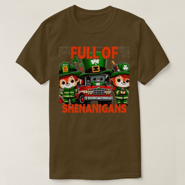 Camiseta Niños pequeños niños de camionetas incendiarias (Diseño del anverso)