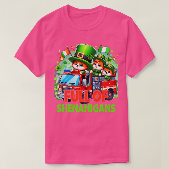 Camiseta Niños pequeños niños de camionetas incendiarias (Diseño del anverso)