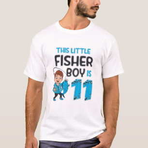 Camiseta Niños Pequeños Pescadores De 11 Años Pescando Niño