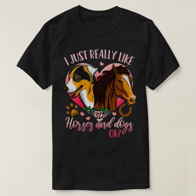 Camiseta Niños Perro de Caballo (Diseño del anverso)