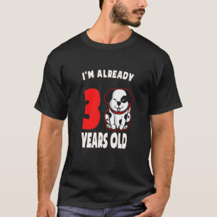 Camiseta Niños Perros De 3 Años De Edad Testigo De Cumpleañ
