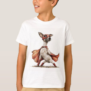 Camiseta Niños Perros Jack Russell Superhéroe Adorables 