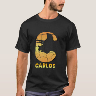Camiseta Niños personalistas de Carlos dinosaurio lindos ni