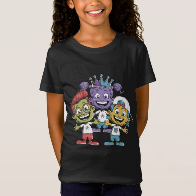 Camiseta Niños Personalizados coloridos con expresiones lúg (Anverso)