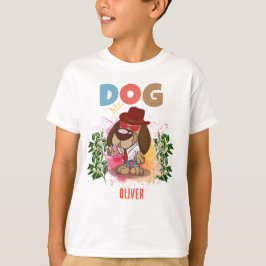 CAMISETA NIÑOS PERSONALIZADOS DE CUTE DOG COLORFUL