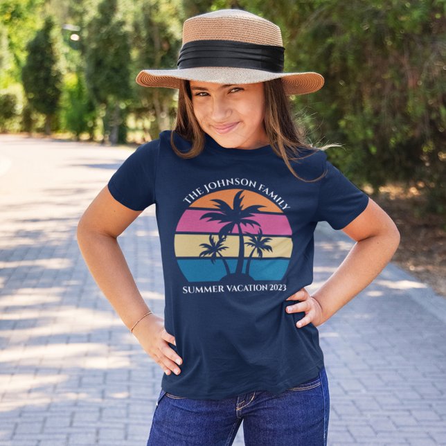 Camiseta Niños Personalizados de Palm Tree Tropical Beach V (Subido por el creador)