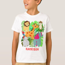Niños Personalizados de Safari de la Selva Persona
