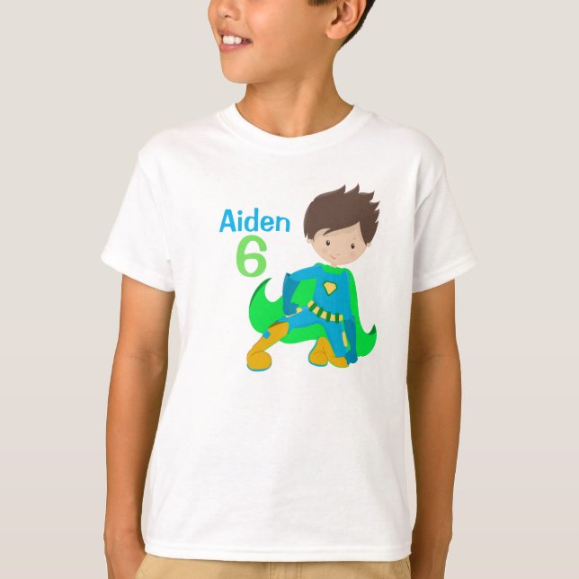 Camiseta Niños Personalizados del partido de los cumpleaños (Anverso)