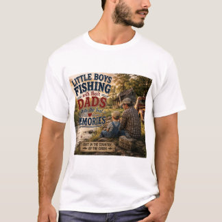 Camiseta Niños Pescando con Papá – Mejores Recuerdos