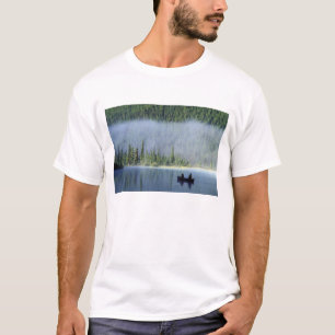 Camiseta Niños pescando en el lago Waterfowl, Banff Naciona