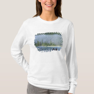 Camiseta Niños pescando en el lago Waterfowl, Banff Naciona