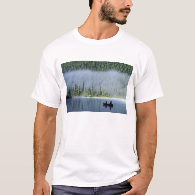 Camiseta Niños pescando en el lago Waterfowl, Banff Nationa (Anverso)