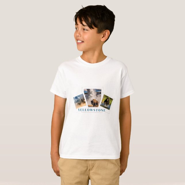 Camiseta Niños Polaroid Yellowstone (Anverso completo)