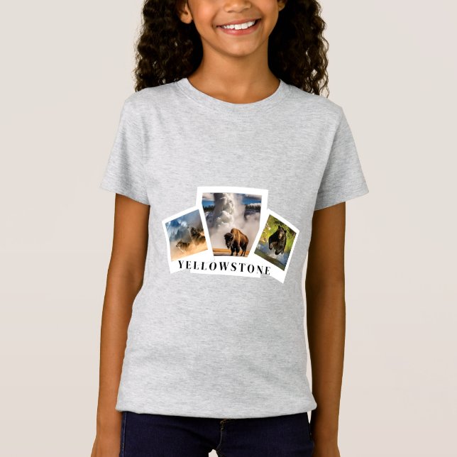 Camiseta Niños Polaroid Yellowstone (Anverso)