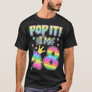 Camiseta Niños pop it 8 Chicas de cumpleaños niños con Wi-F
