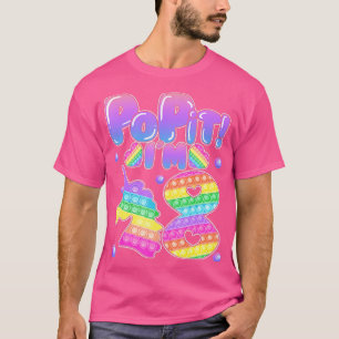 Camiseta Niños pop it 8 Chicas de cumpleaños niños con Wi-F