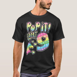 Camiseta Niños pop it 9 Chicas de cumpleaños niños con Wi-F