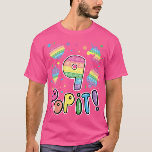 Camiseta Niños pop it 9 Chicas de cumpleaños niños con Wi-F