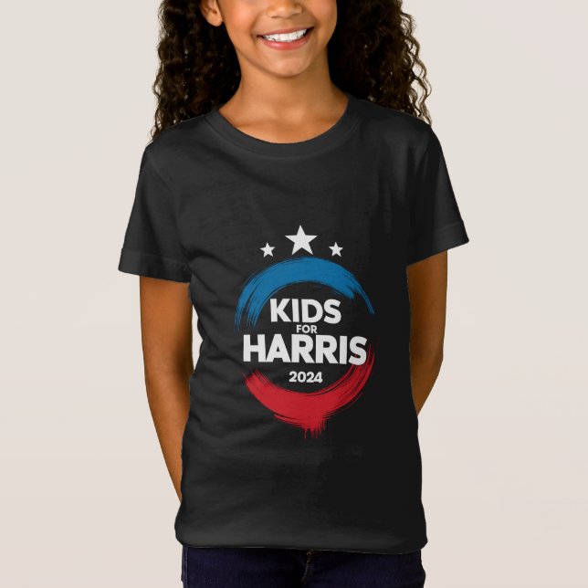 Camiseta Niños Por El Presidente Harris Los Niños Aman A Ka (Anverso)