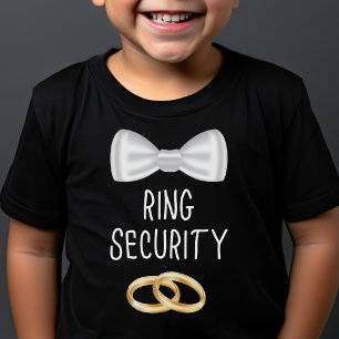 Camiseta Niños Portador De Anillo Seguridad De Anillo Bodas