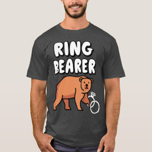 Camiseta Niños portadores de anilloNiños con oso gracioso C