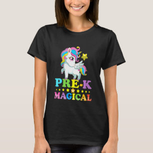 Camiseta Niños pre K Cute Flying Unicorn