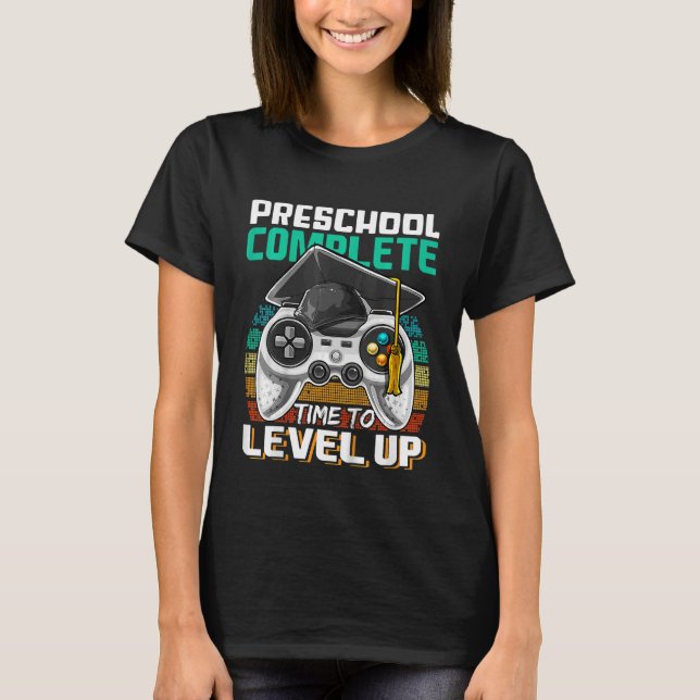 Camiseta Niños Preescolar Juego de Video Completo Graduado  (Anverso)