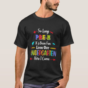 Camiseta Niños Prek K Cuidado Infantil Aquí Vengo Gradu