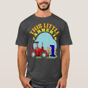 Camiseta Niños Primer Cumpleaños Este Pequeño Agricultor Es