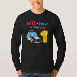Camiseta Niños Primer cumpleaños niño niño niño policía coc