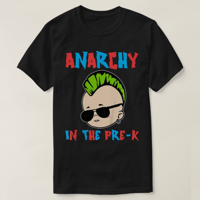 Camiseta Niños Primer Día De Anarquía De Camisas De Preesco (Diseño del anverso)