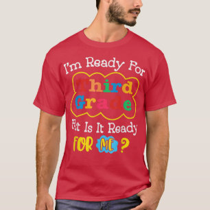 Camiseta Niños Primer Día De Tercer Grado De Vuelta A La Es