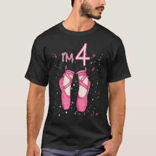 Camiseta Niños Princesa 4º cumpleaños Balleri de 4 años