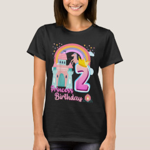 Camiseta Niños Princesa Segundo Aniversario Castillo Arcoir