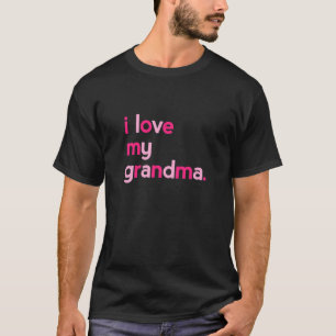 Camiseta Niños Que Amo A Mi Abuela Por Chicas Madres Grammy