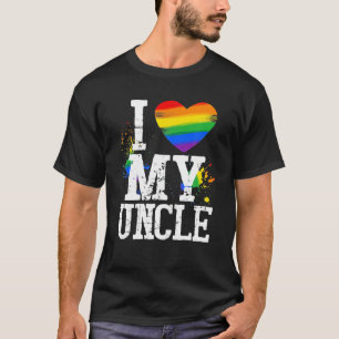 Camiseta Niños que amo a mi tío Bandera LGBT, tío gay