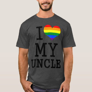 Camiseta Niños que amo a mi tío Bandera LGBT, tío gay