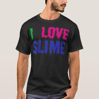 Camiseta Niños que amo a Slime - Niños divertidos