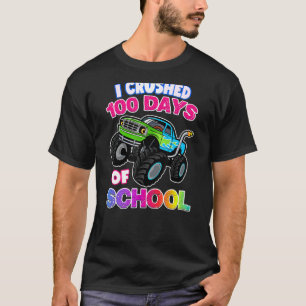 Camiseta Niños Que Aplasté 100 Días De Monster Tru De Niños
