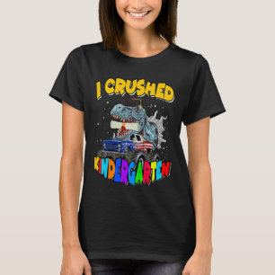 Camiseta Niños que aplasté a niños de kindergarten Dinosaur