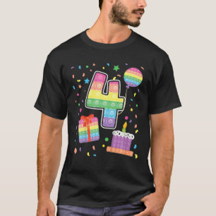 Camiseta Niños Que Lo Pacen 4º Chica De Cumpleaños Niños De