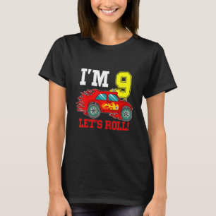 Camiseta Niños Race Car 9Nacimiento Niño 9 Carreras Conduct
