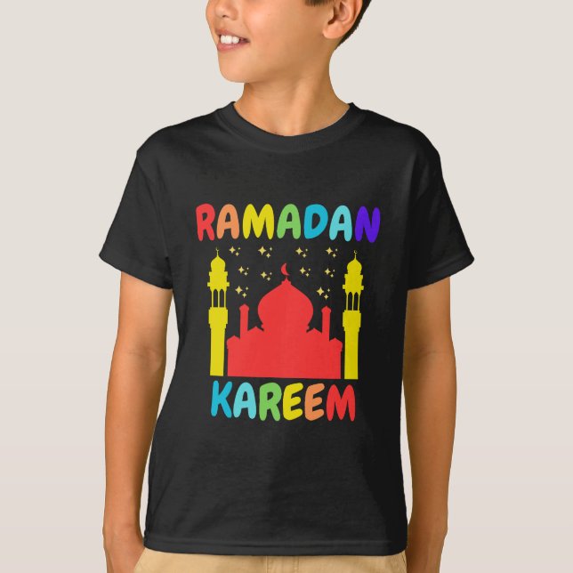 Camiseta Niños Ramadan Kareem para jóvenes mes de Ramadán T (Anverso)