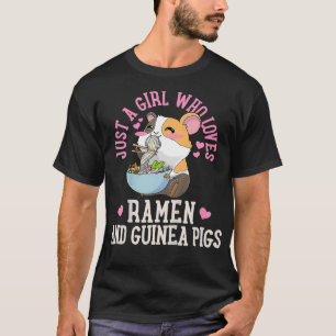 Camiseta Niños Ramen Noodles Guinea Cerdo Kawaii regalo lin