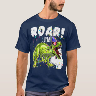 Camiseta Niños Rawr Im 4 4º cumpleaños Dinosaurios s Dinosa