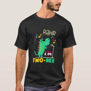 Camiseta Niños Rawr Soy Dos Rex Dos Niños De Cumpleaños Dos