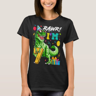 Camiseta Niños Rawr Tengo 77 años Fiesta de Dinosaurios Rex