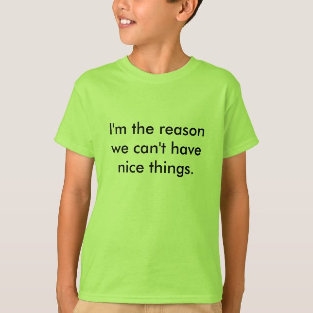 Camiseta Niños - razón por la que (Anverso)